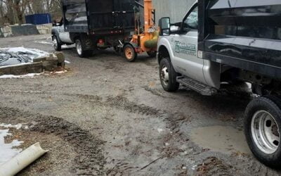 Snow plows off, leaf loaders back on. Gotta love New England
