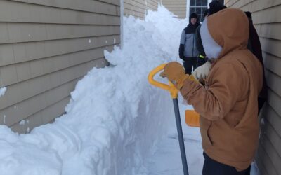 Sometimes snow shoveling gets tricky